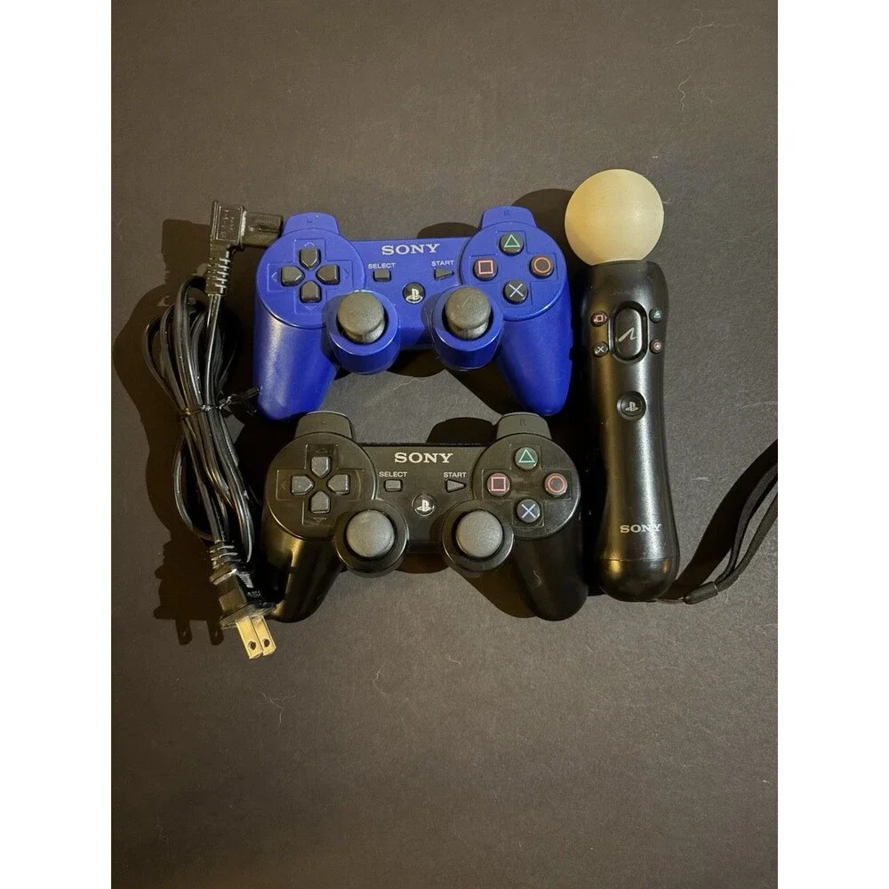 Sony PlayStation 3 CECH-2001A Console Bundle w/ 2 Controllers Move Games HDMI